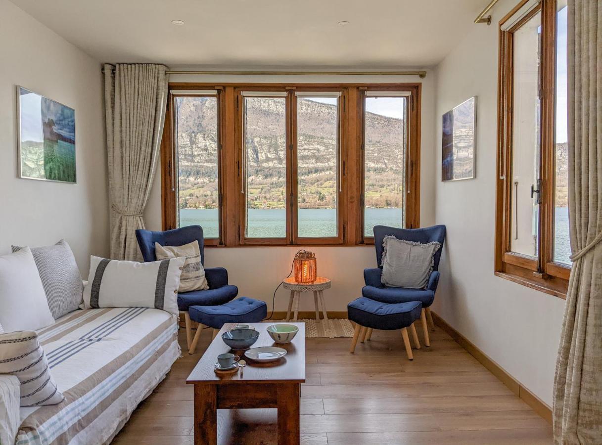 Reflet Bleu Du Lac D'Annecy 3 Etoiles - Face Au Lac, Parking Gratuit, Paddle Board Doussard Bagian luar foto